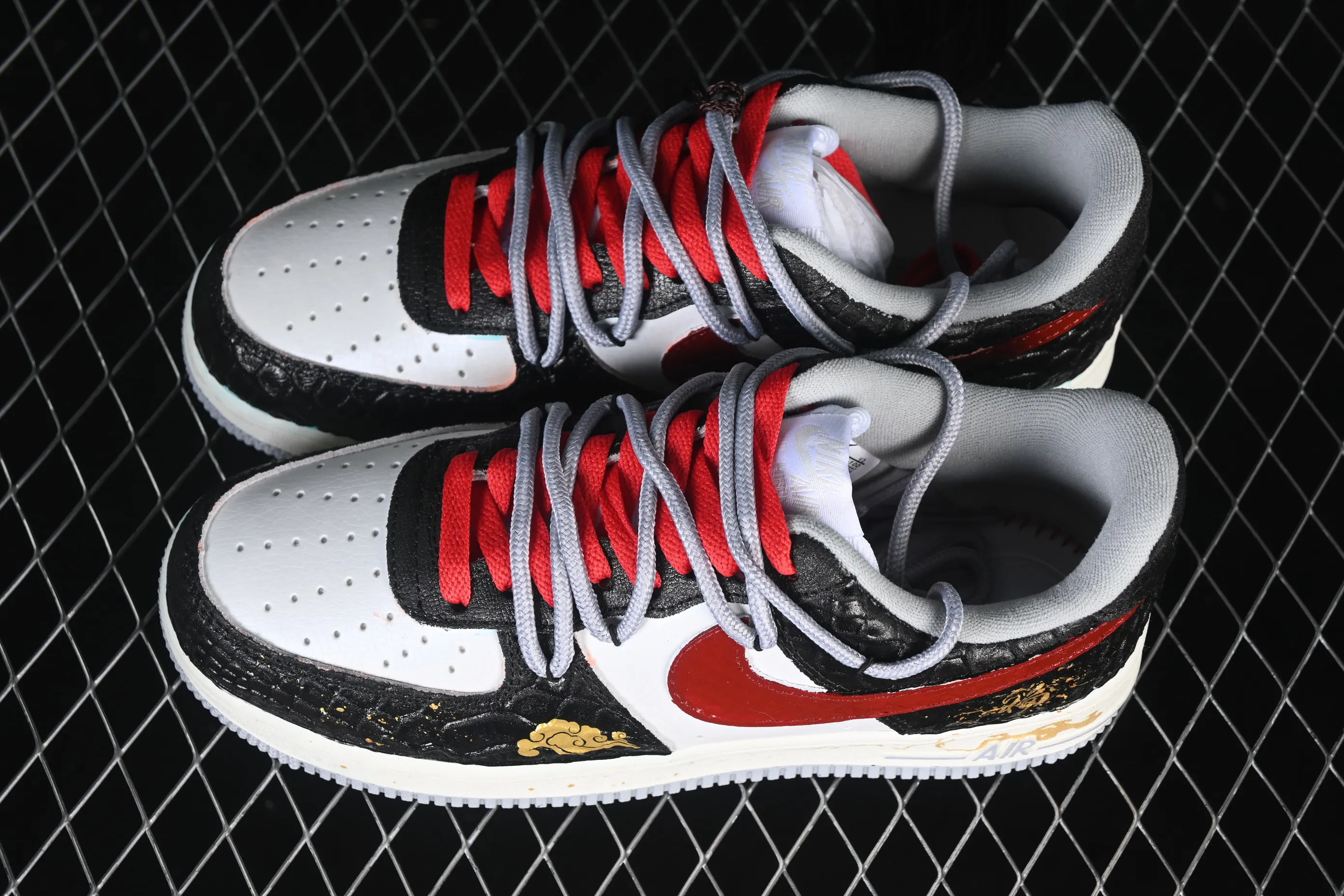 All categories Nk Air Force 1 Air Force series Nk Air Force 1 Low Air Force low-top Nike Air Force 1'07 Low "Ink Pattern Fortune" Hand-painted graffiti Year of the Horse Chinese style limited edition Air Force 1 low-top casual sneakers DX2697-111
